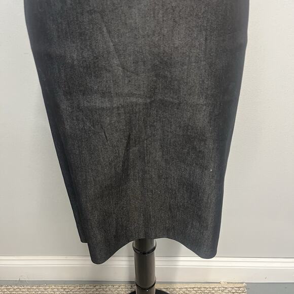 Susan Graver Style Skirt size Small Black Straight Pencil Knee Elastic Waist - Picture 3 of 6